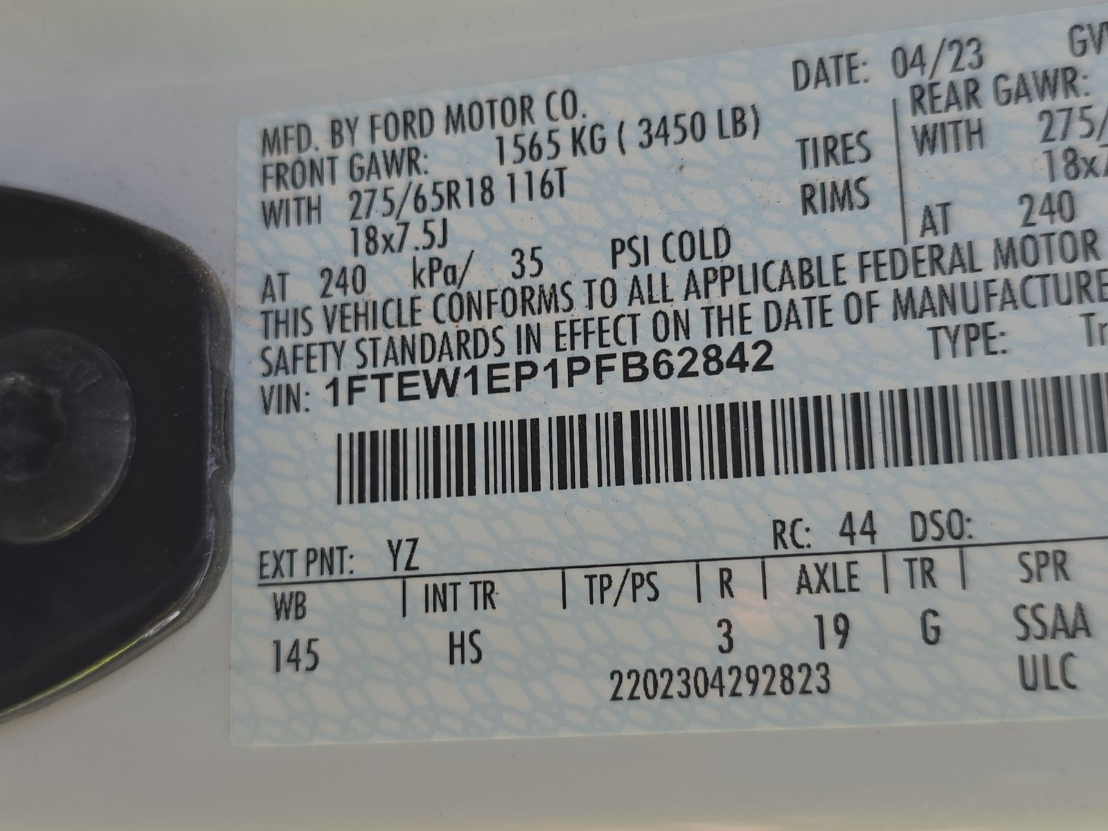 2023 Ford F-150 Lariat AWD