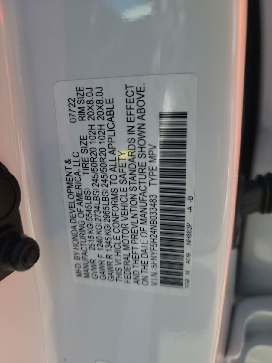 2022 Honda Pilot Special Edition FWD