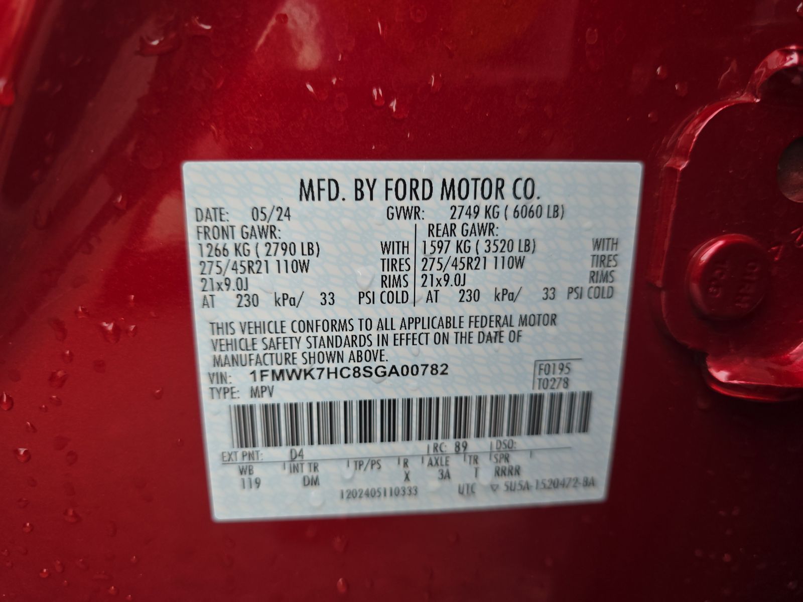 2025 Ford Explorer Platinum RWD