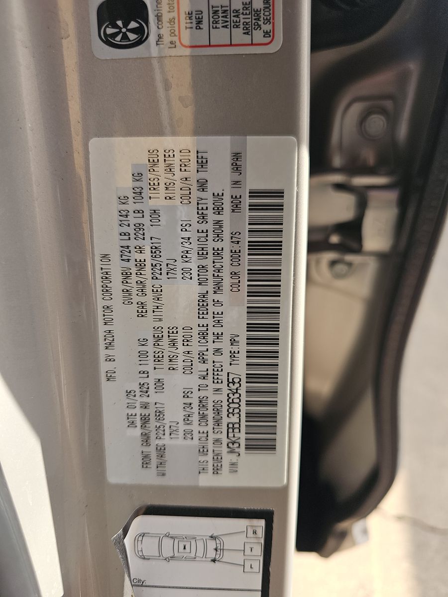 2025 MAZDA CX-5 2.5 S Select Package AWD