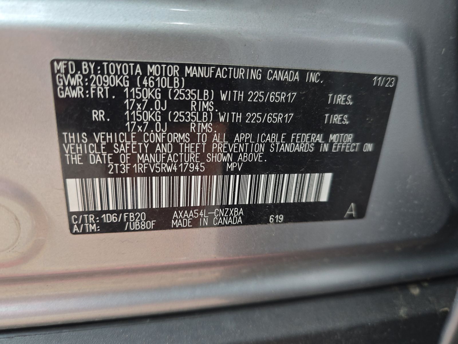 2024 Toyota RAV4 LE AWD