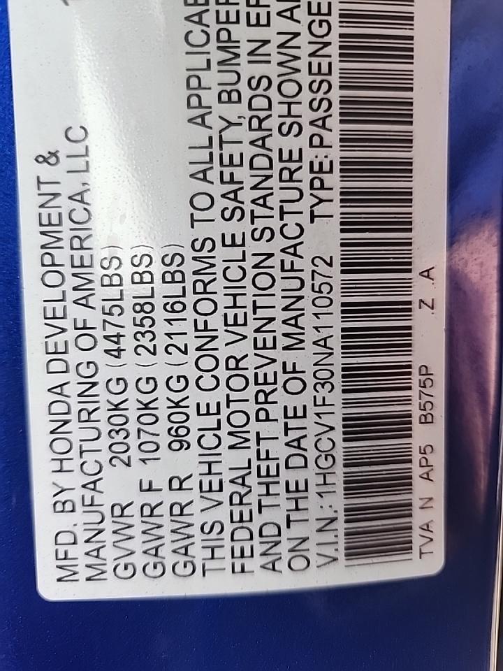 2022 Honda Accord Sport FWD