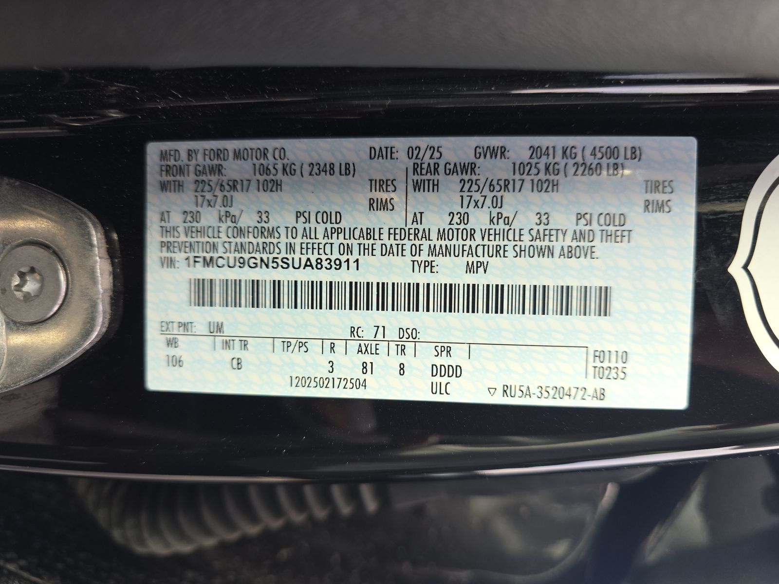 2025 Ford Escape Active AWD