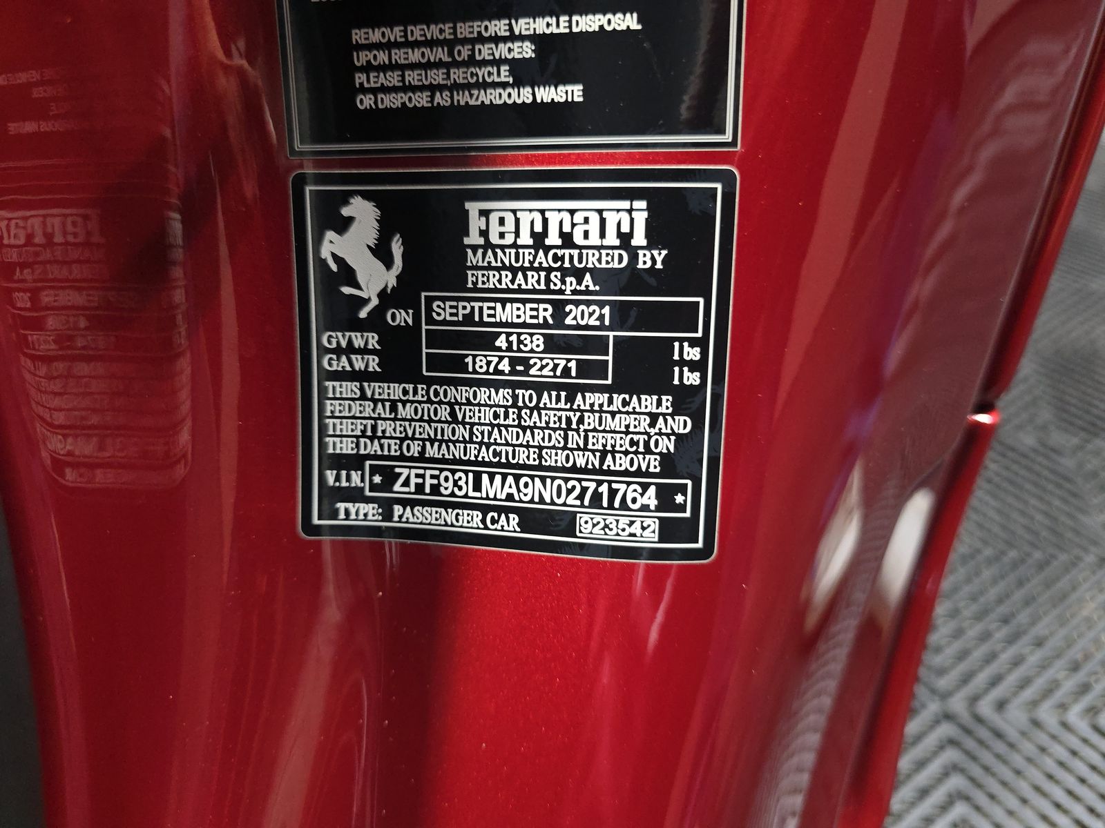 2022 Ferrari F8 Base RWD