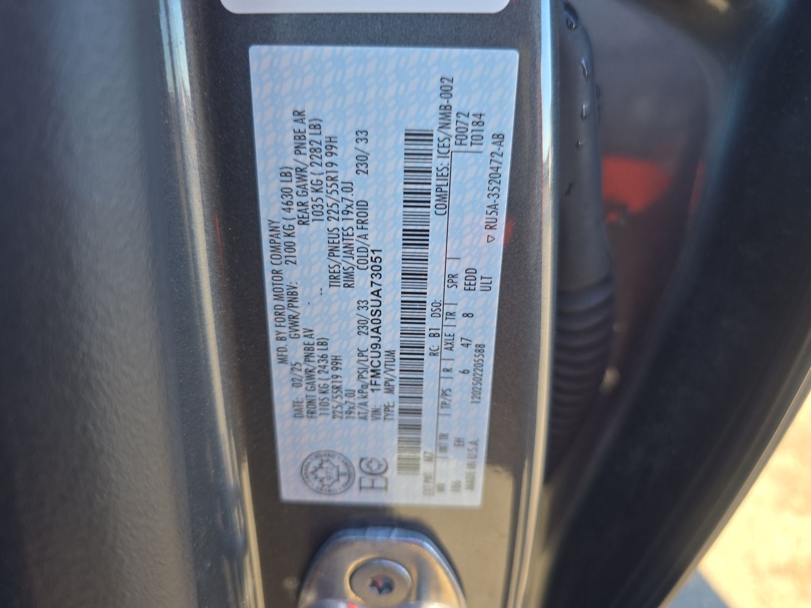 2025 Ford Escape Platinum AWD