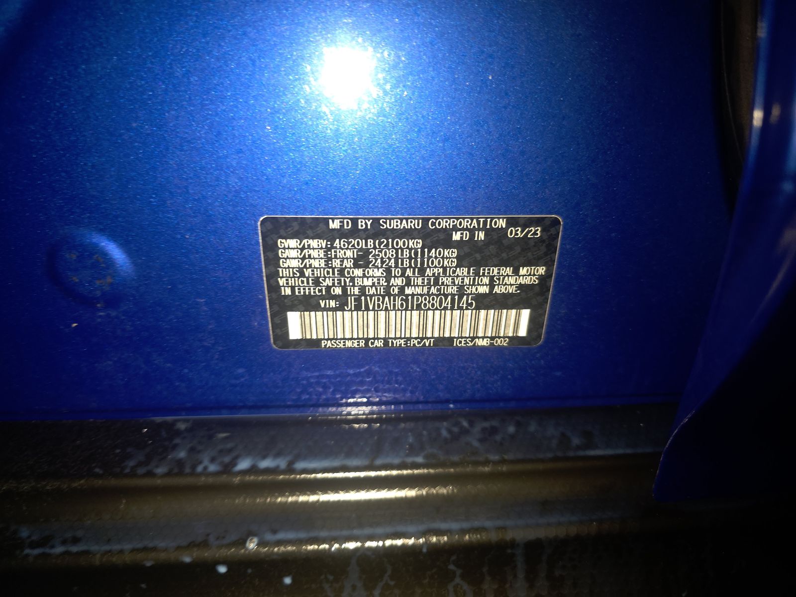 2023 Subaru WRX Premium AWD