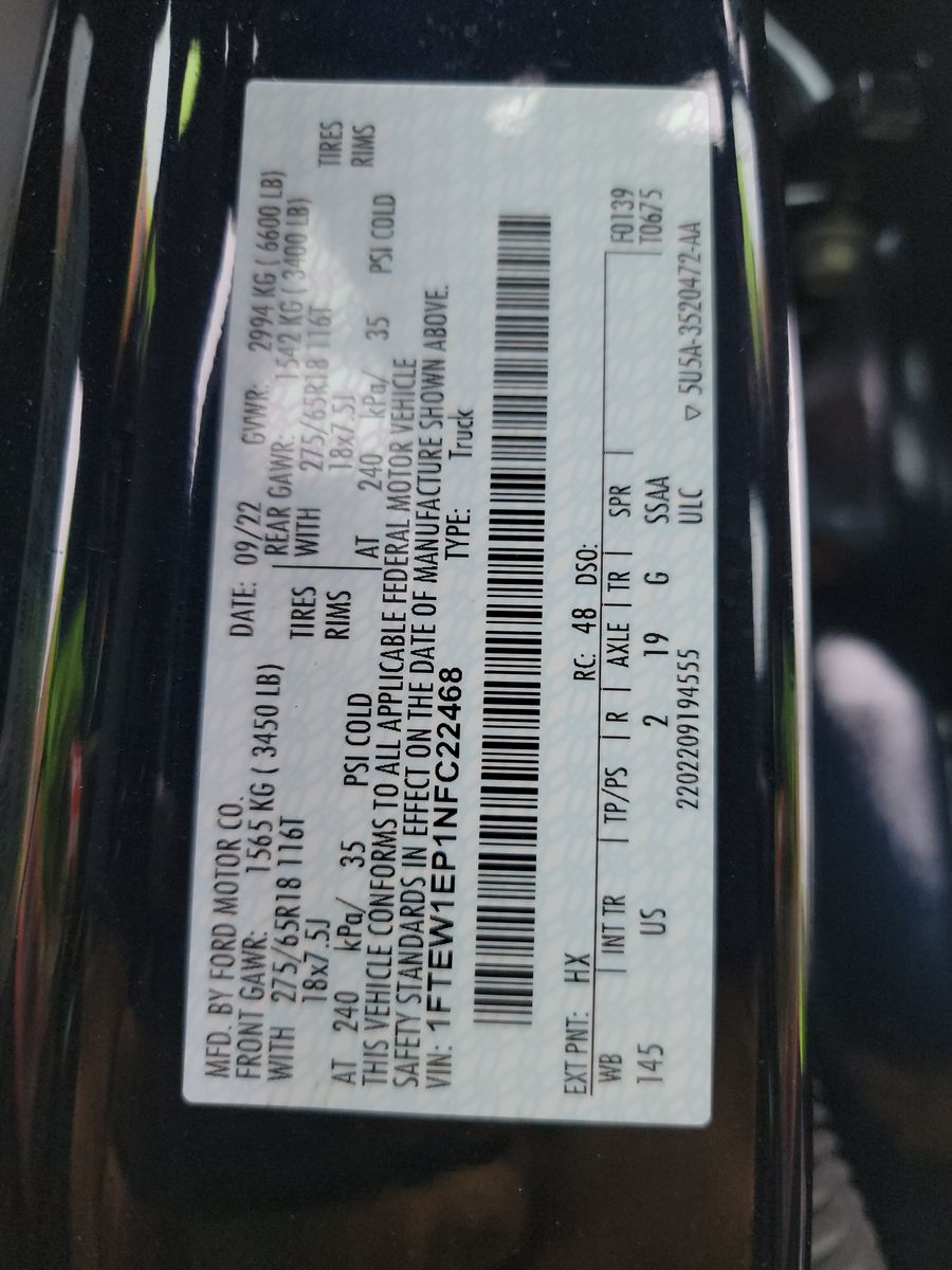 2022 Ford F-150 XLT AWD