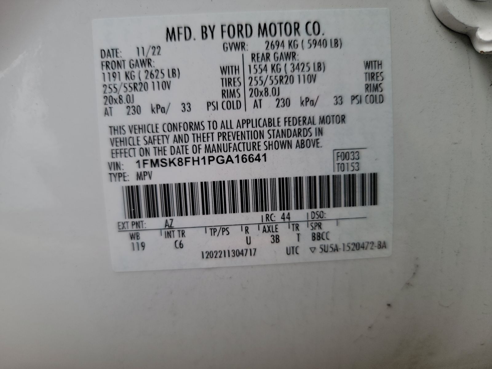 2023 Ford Explorer Limited AWD