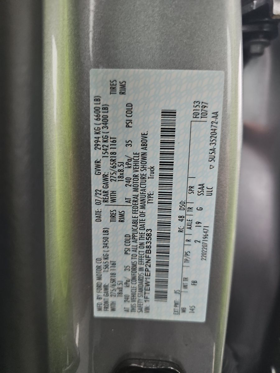 2022 Ford F-150 XLT AWD