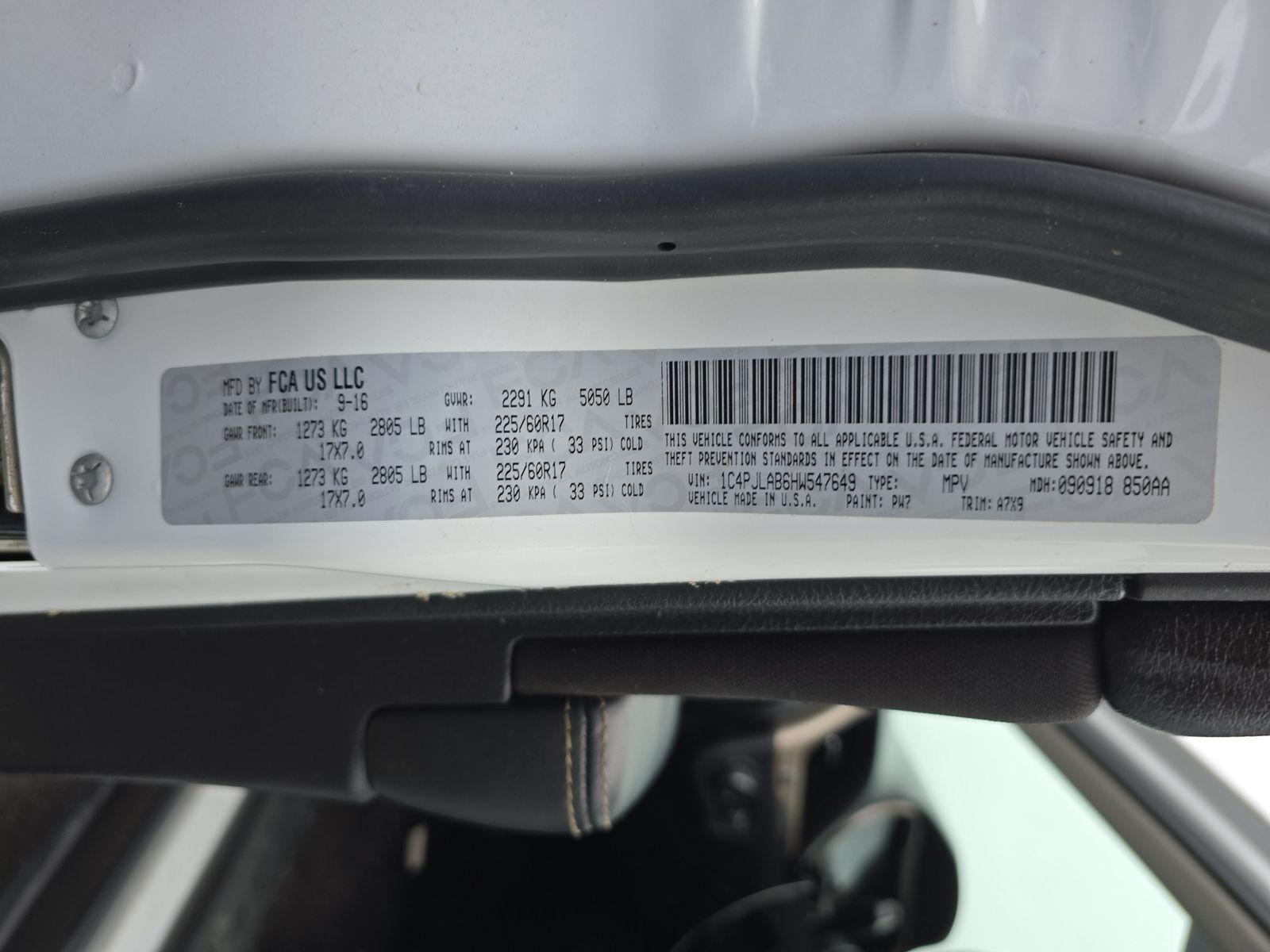 2017 Jeep Cherokee Sport FWD