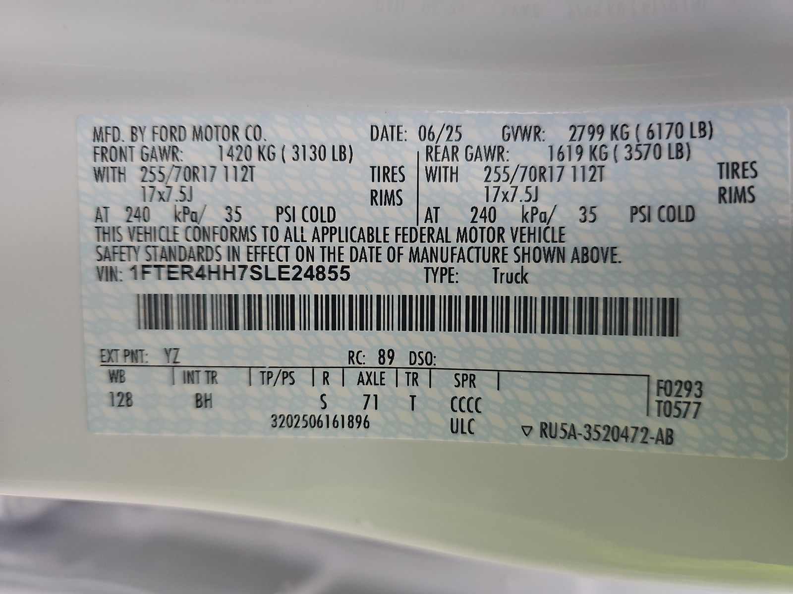 2025 Ford Ranger XLT AWD