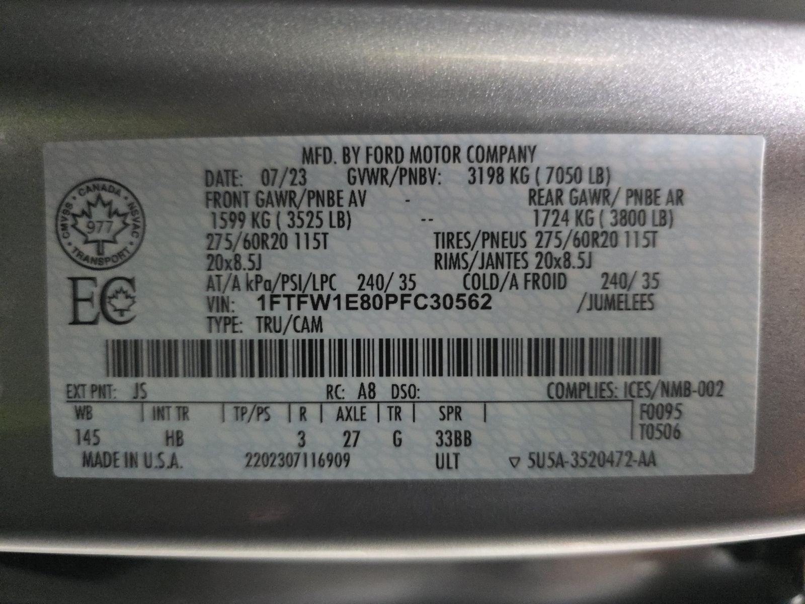 2023 Ford F-150 Lariat AWD