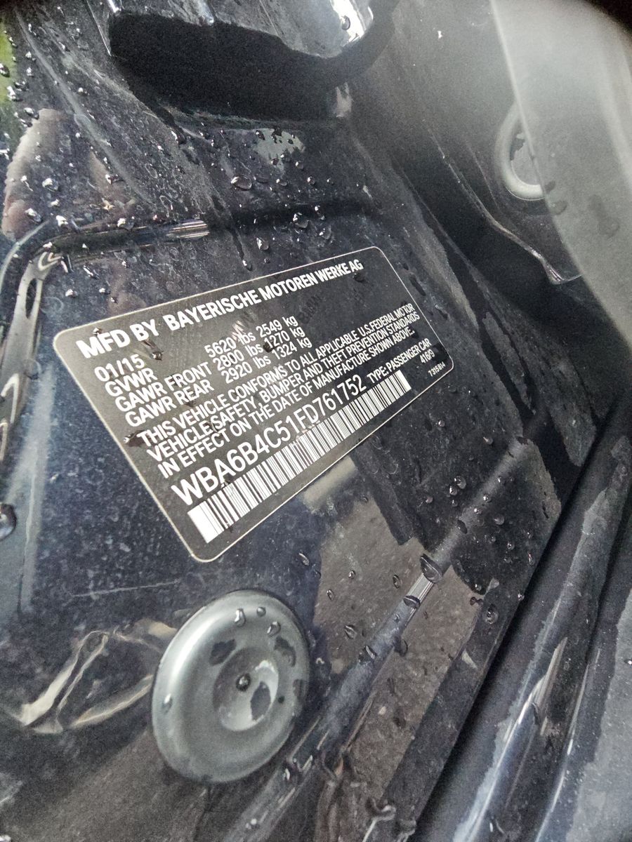 2015 BMW 6 Series 650i xDrive AWD