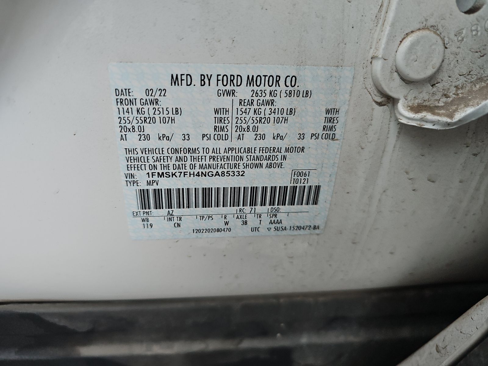 2022 Ford Explorer Limited RWD