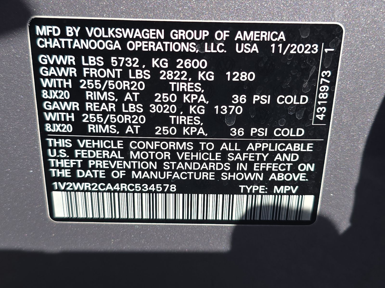 2024 Volkswagen Atlas 2.0T SE FWD