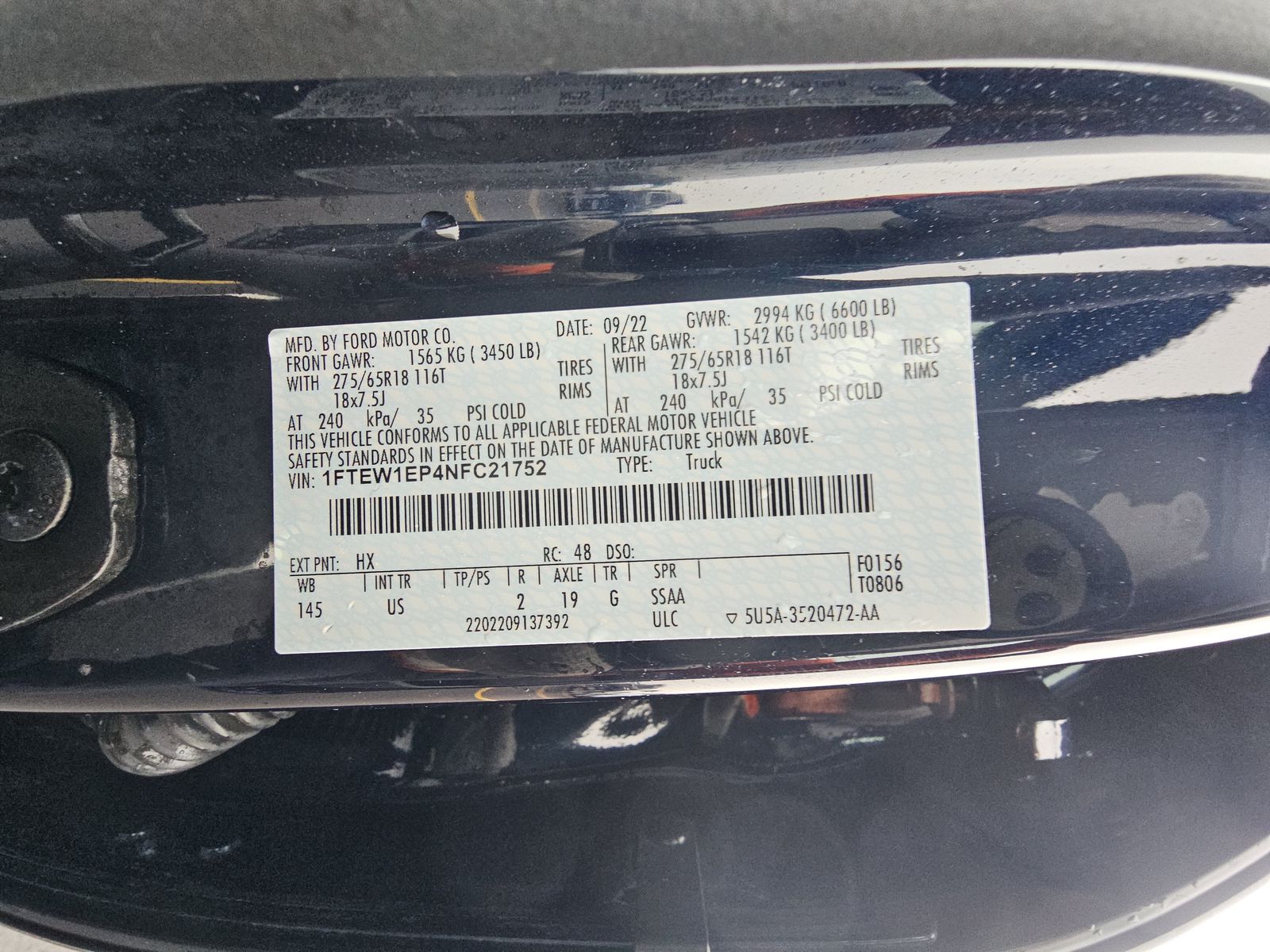 2022 Ford F-150 XLT AWD