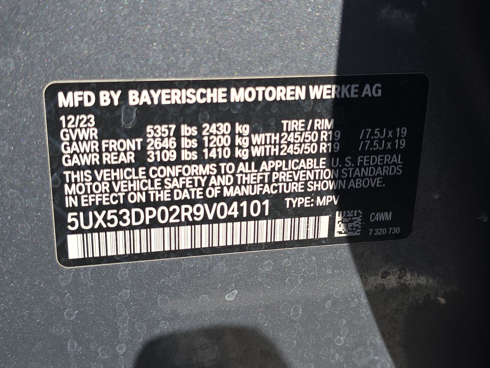 2024 BMW X3 xDrive30i AWD