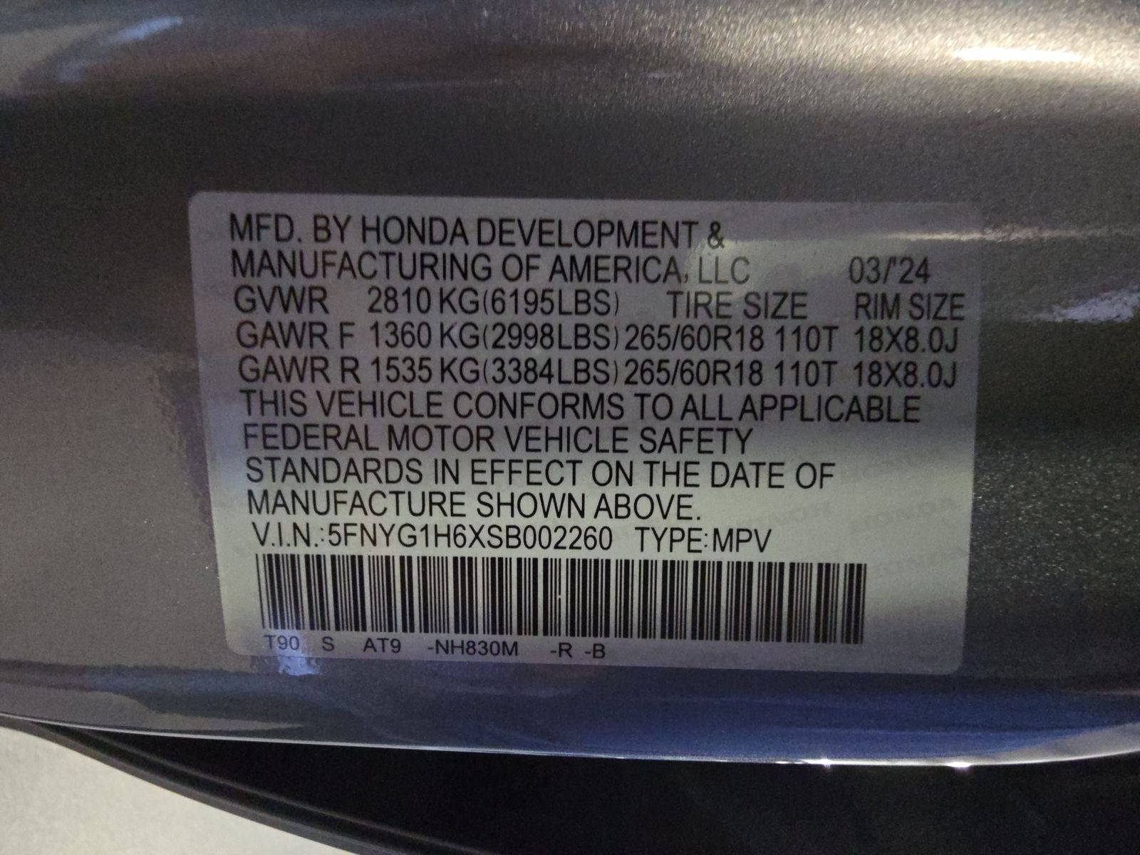 2025 Honda Pilot TrailSport AWD