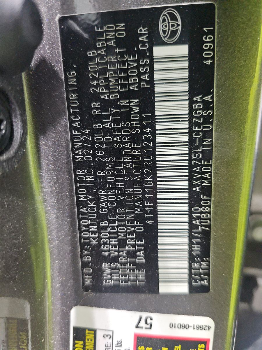 2024 Toyota Camry XLE AWD