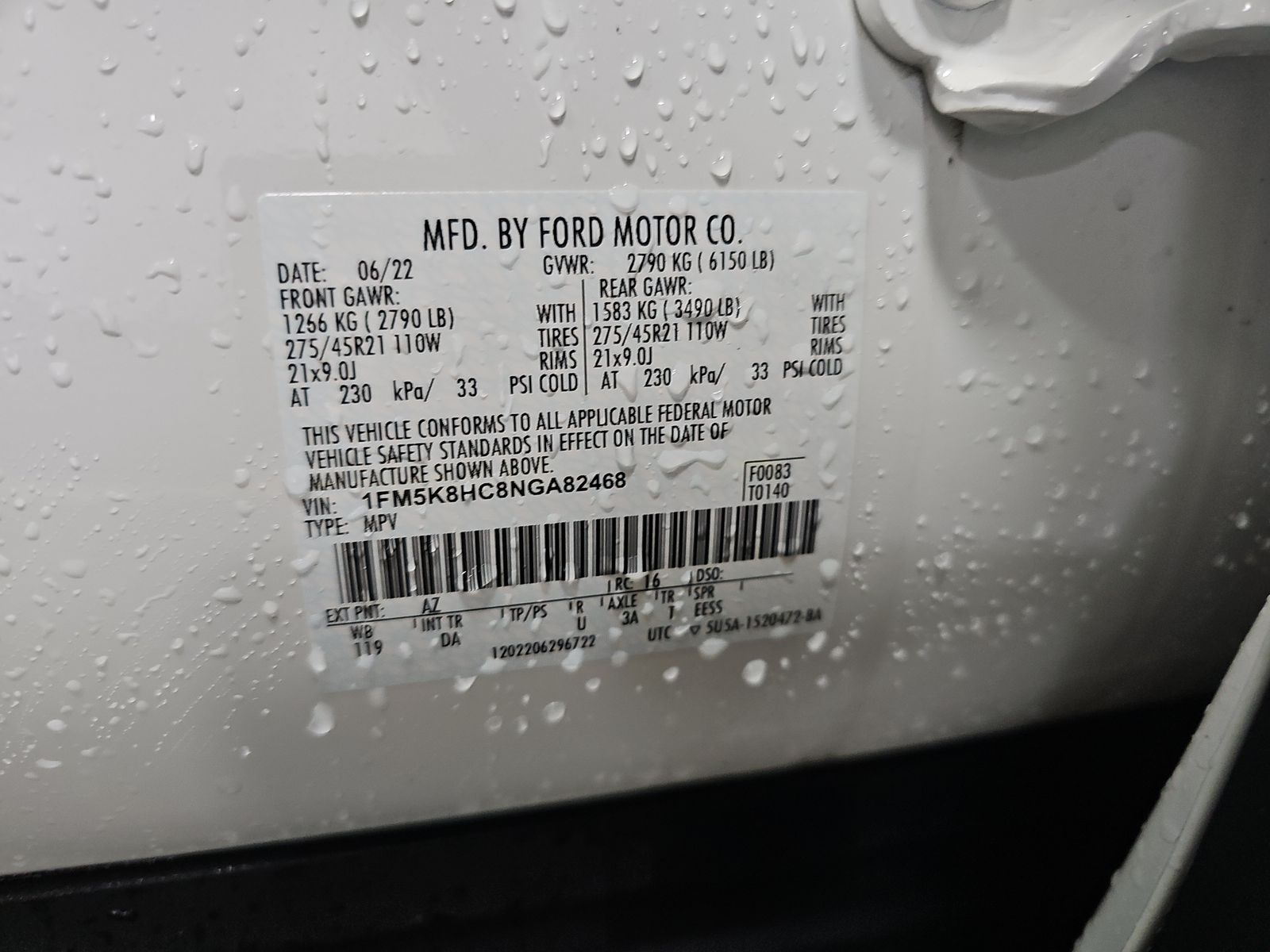 2022 Ford Explorer Platinum AWD