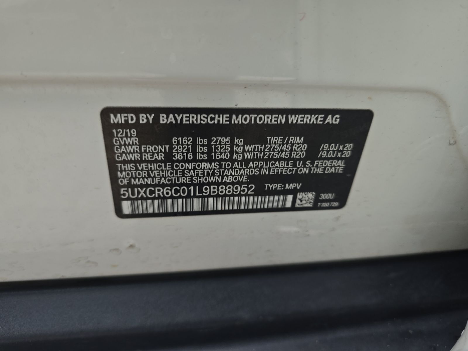 2020 BMW X5 xDrive40i AWD