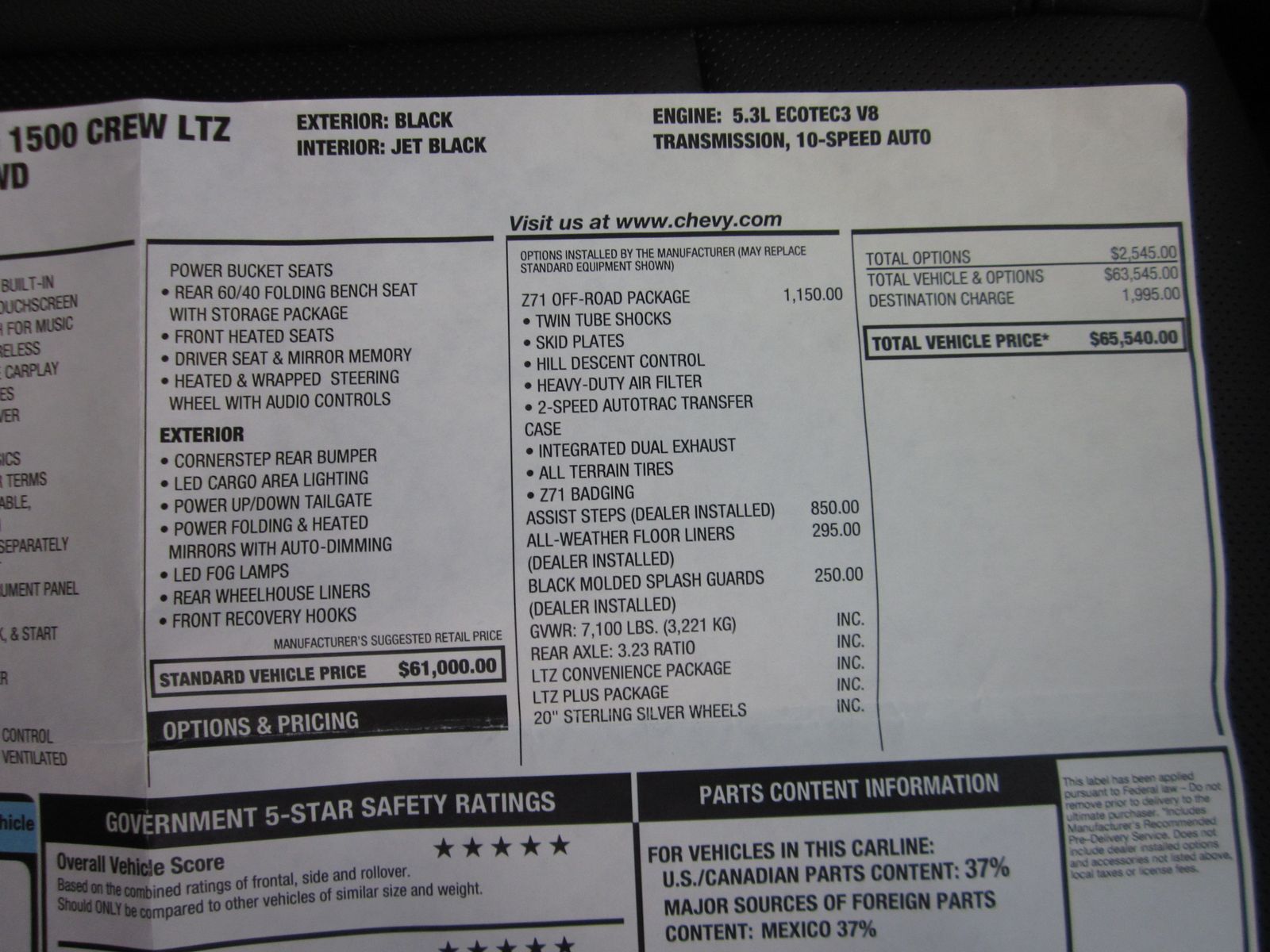 2025 Chevrolet Silverado 1500 LTZ AWD