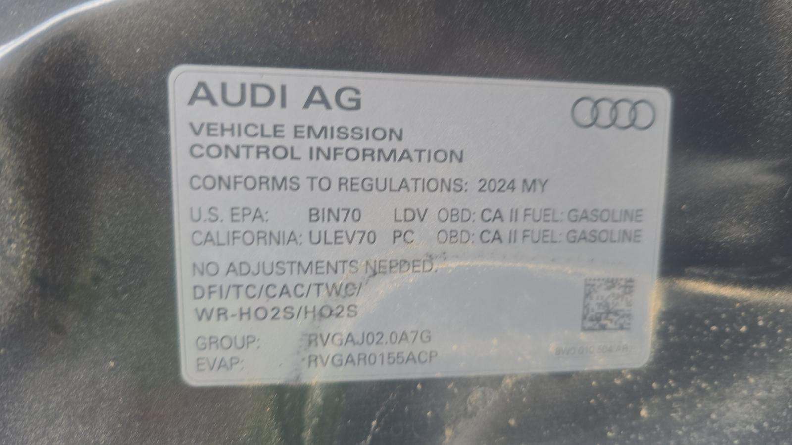 2024 Audi A5 S Line Premium Plus AWD