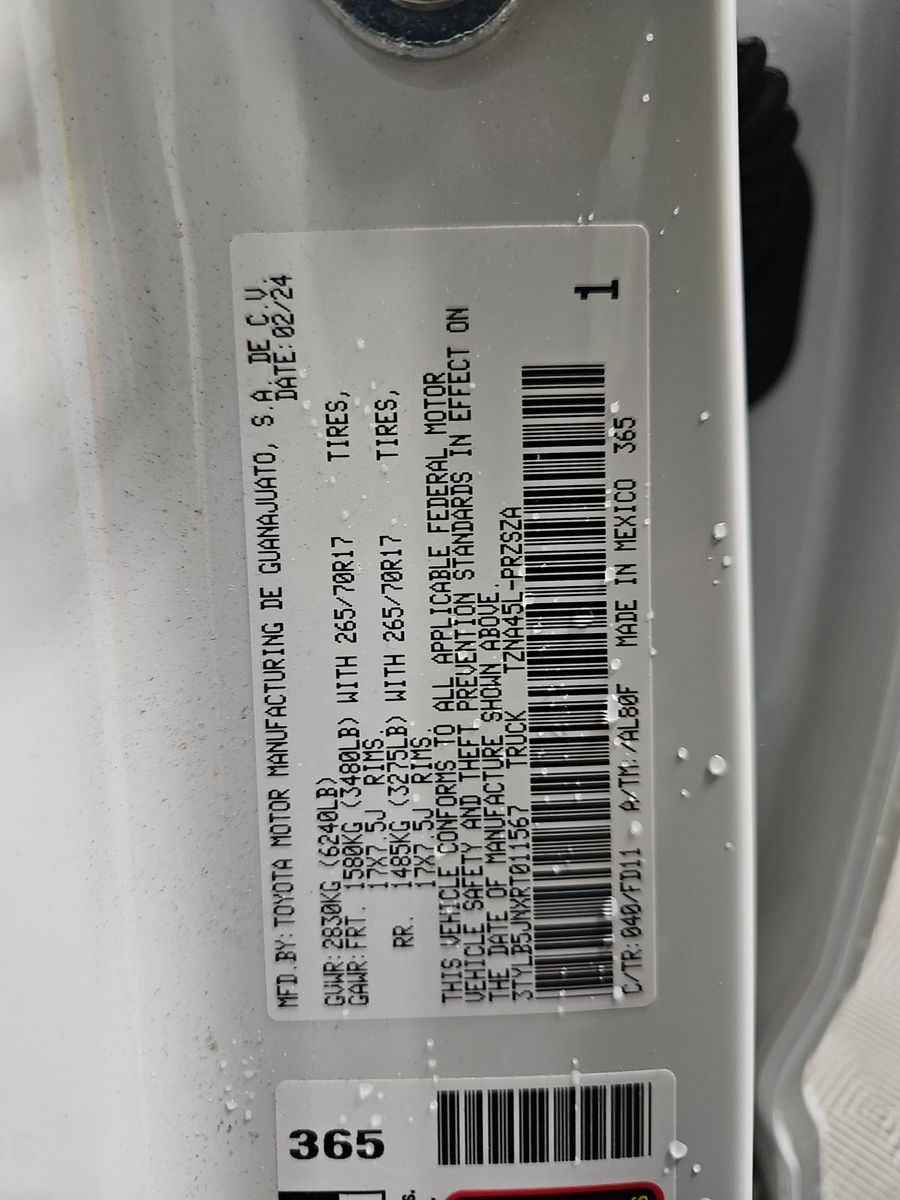 2024 Toyota Tacoma TRD Off-Road AWD