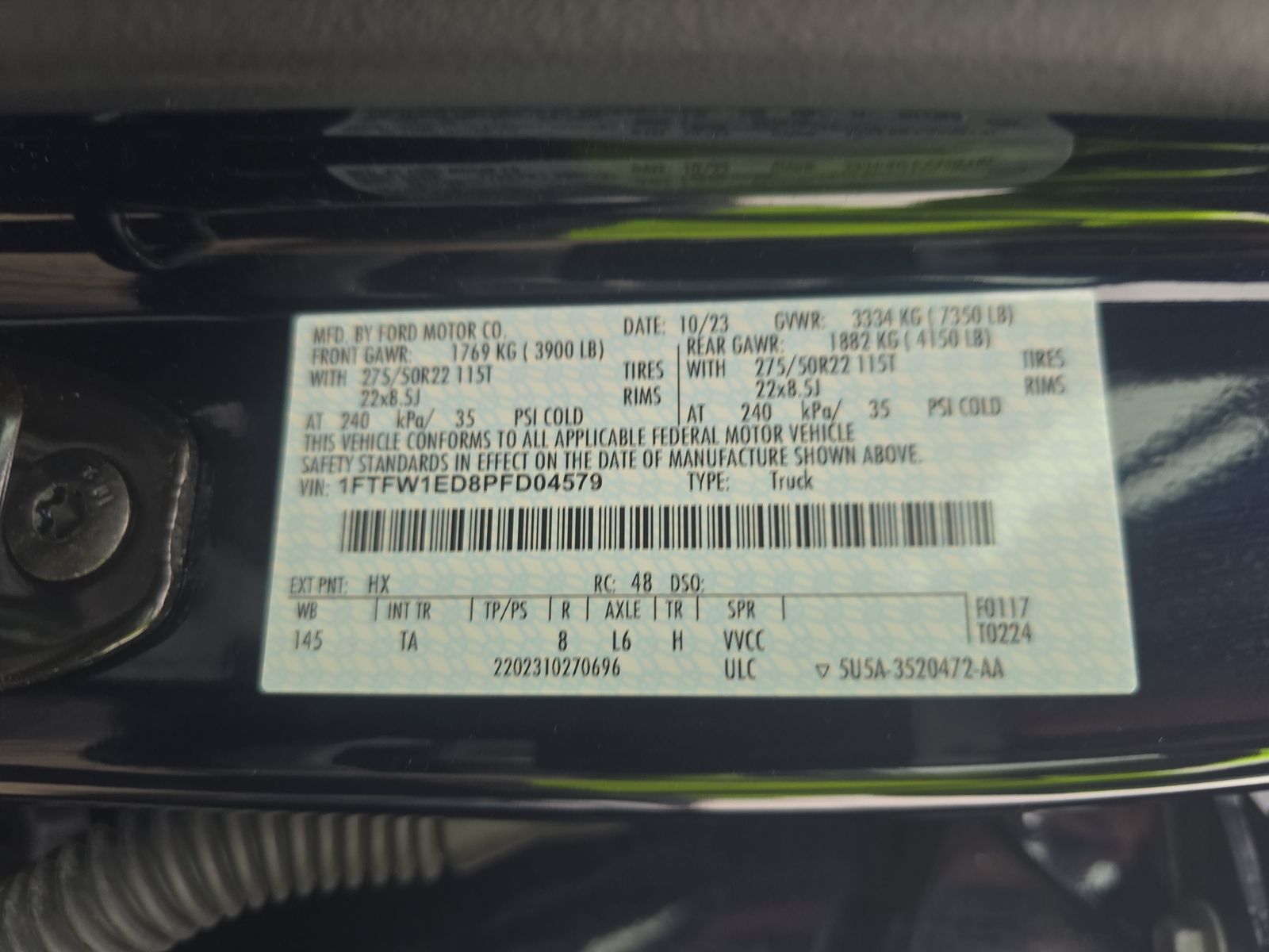 2023 Ford F-150 Hybrid Limited AWD