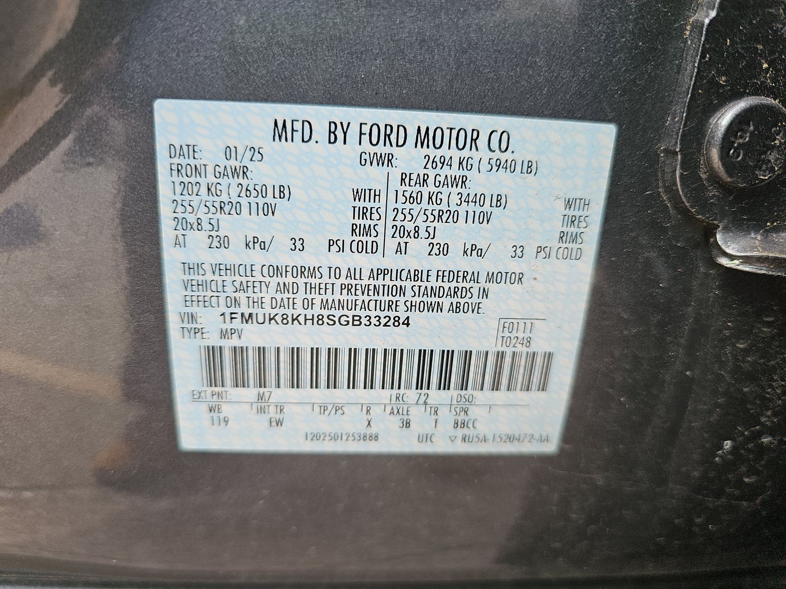 2025 Ford Explorer ST-Line AWD