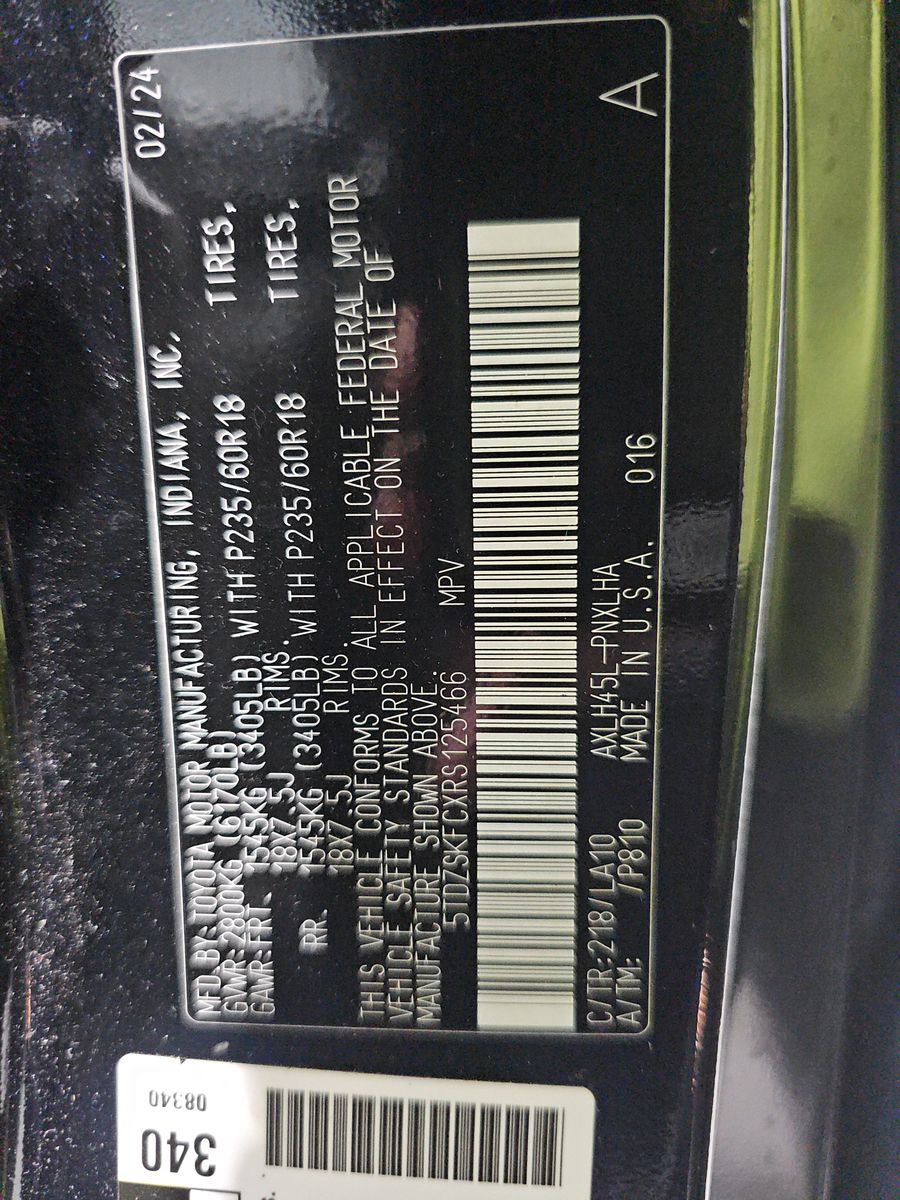 2024 Toyota Sienna Limited AWD