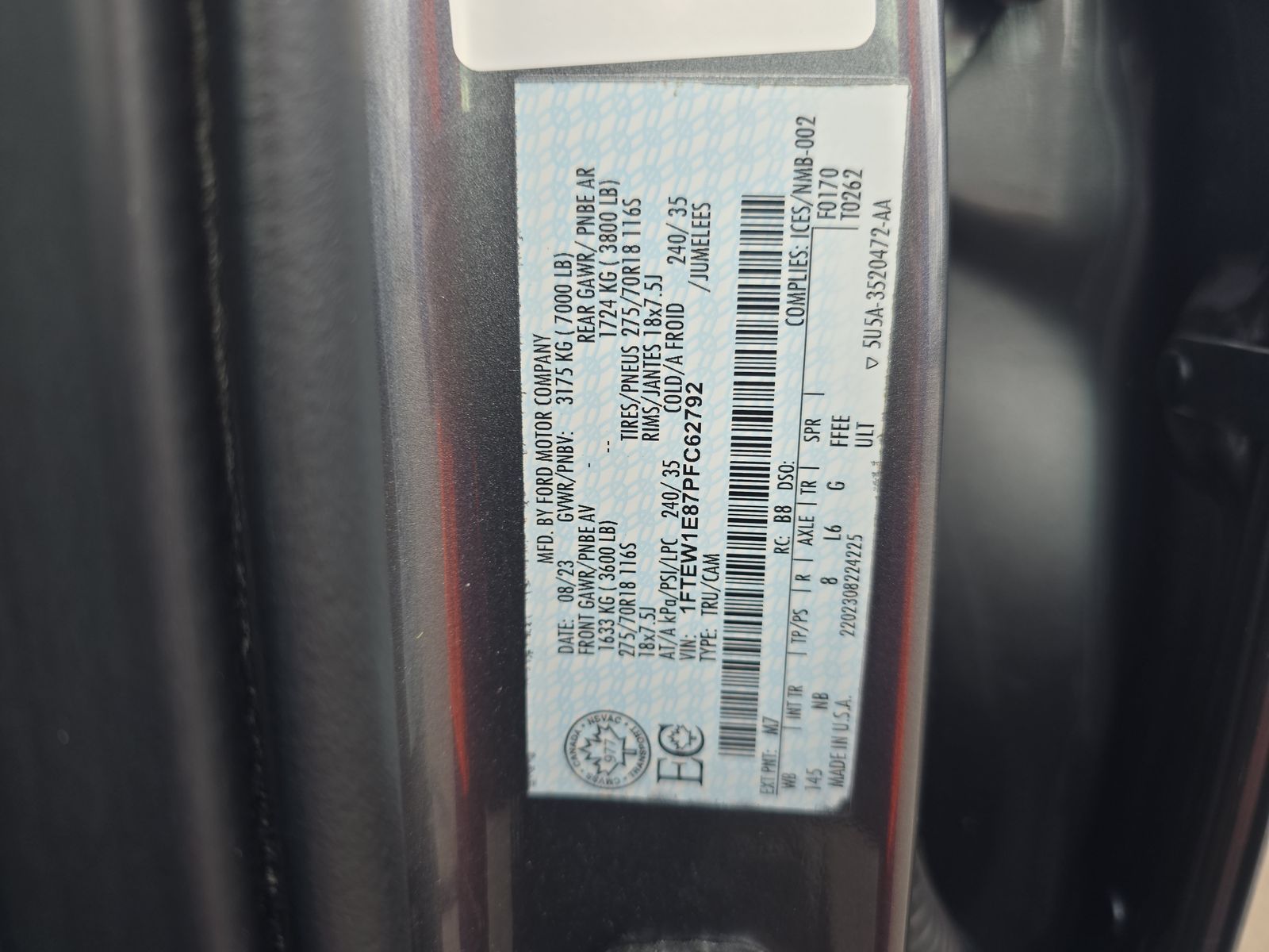 2023 Ford F-150 Tremor AWD