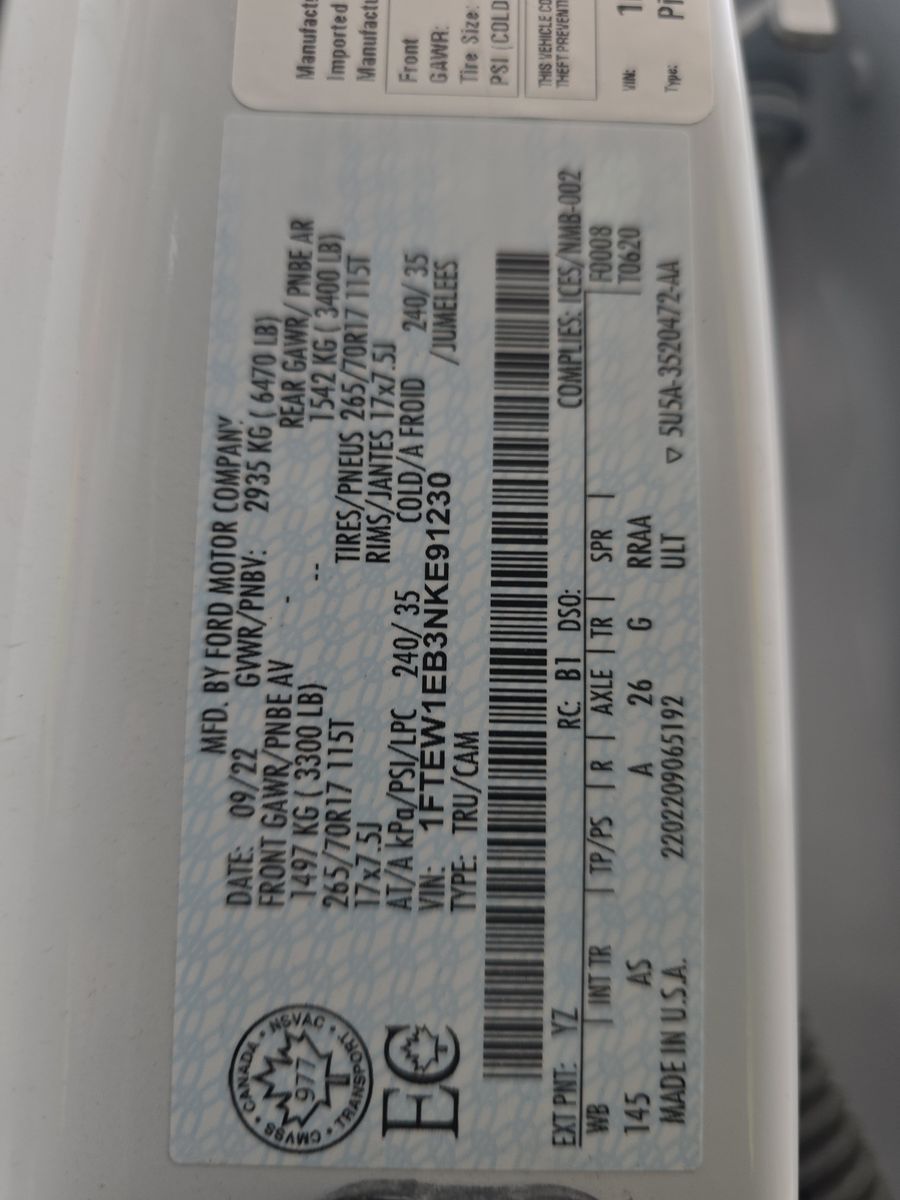 2022 Ford F-150 XL AWD