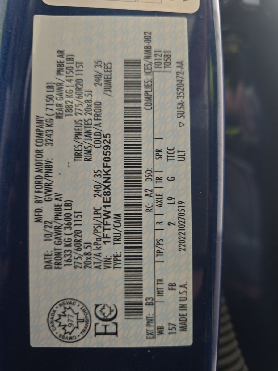 2022 Ford F-150 XLT AWD