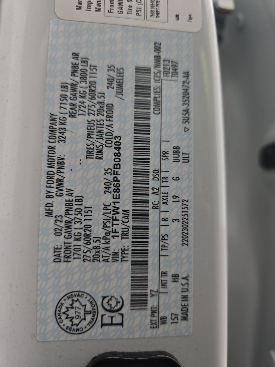 2023 Ford F-150 Lariat AWD