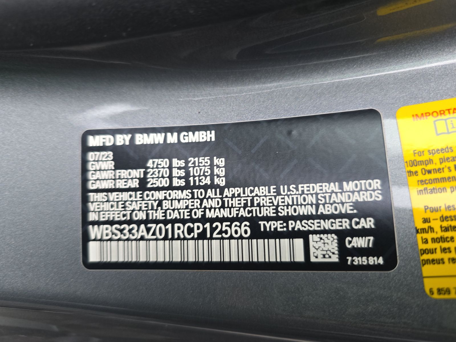 2024 BMW M4 Competition RWD