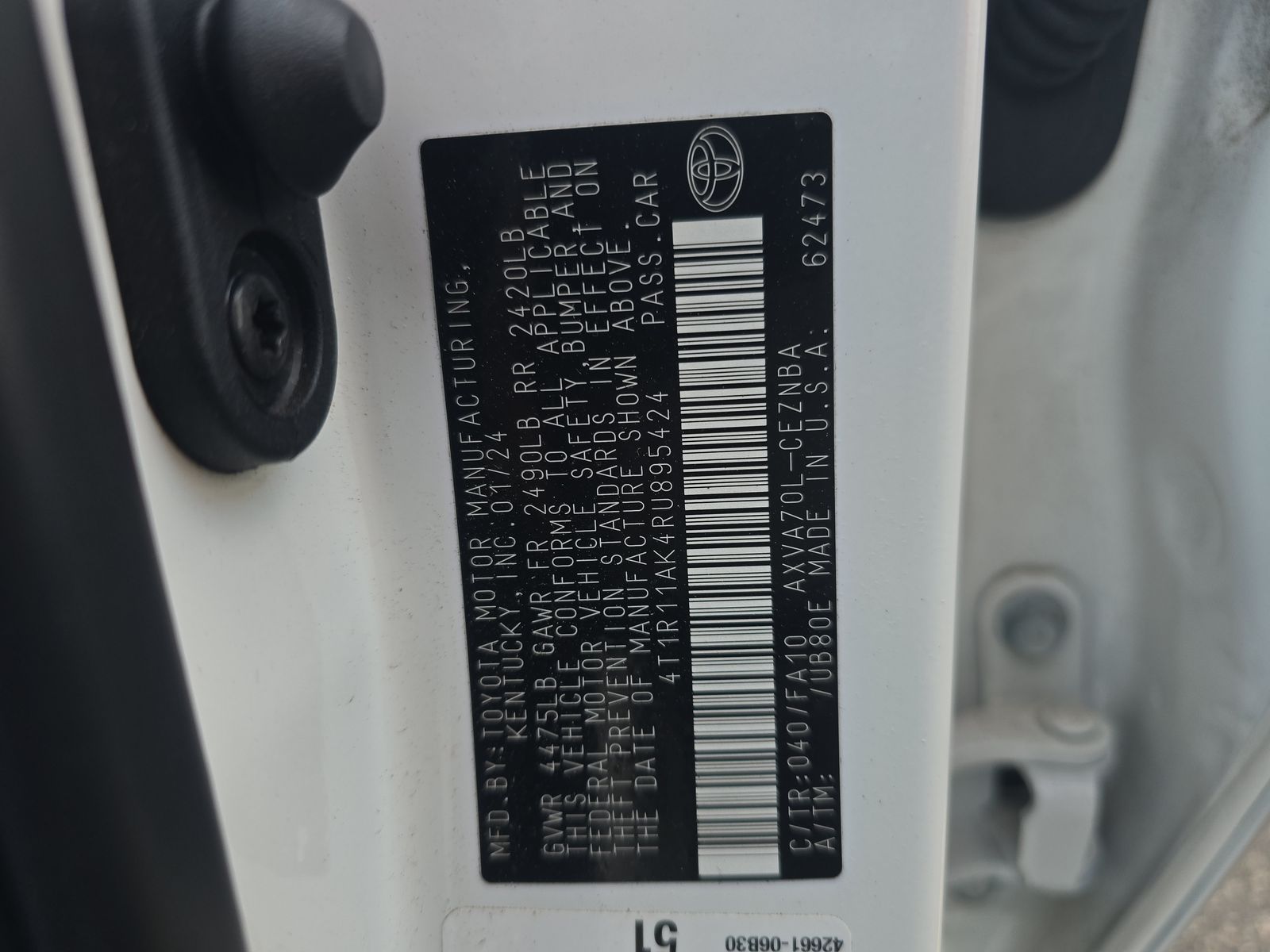 2024 Toyota Camry LE FWD