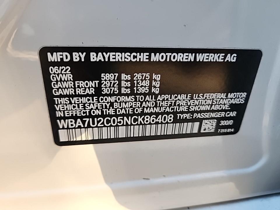 2022 BMW 7 Series 750i xDrive AWD