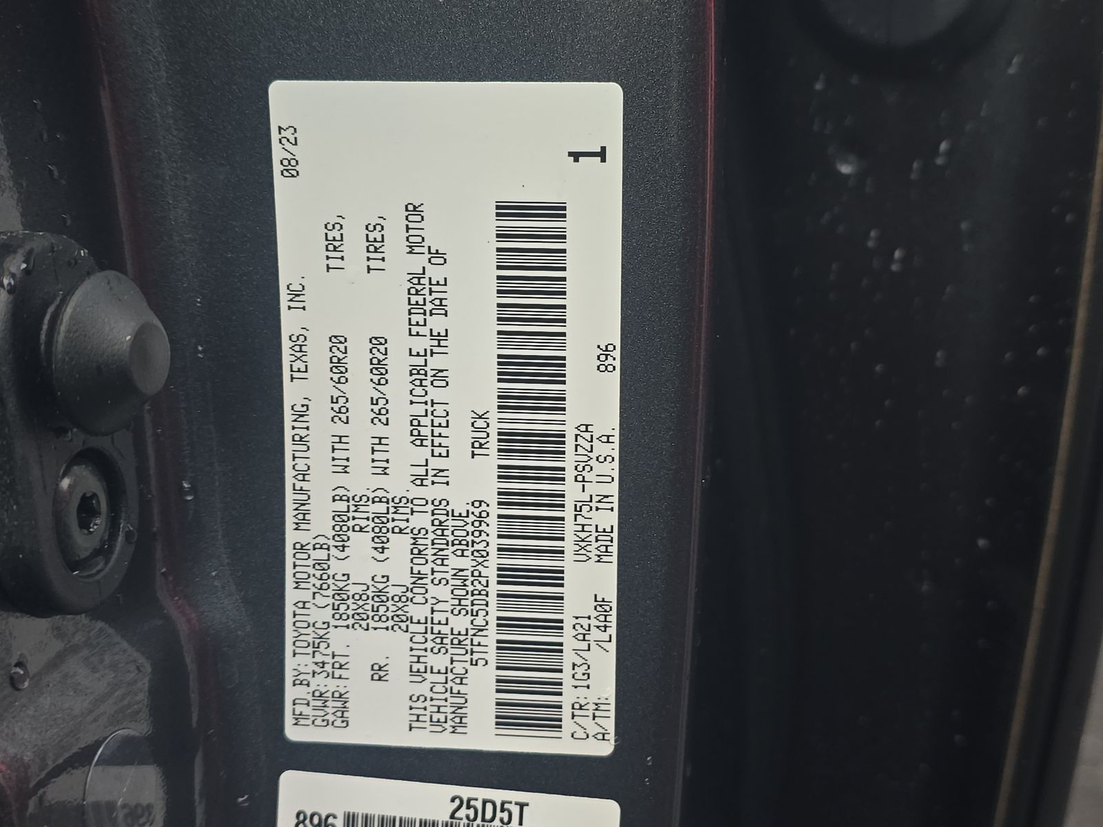 2023 Toyota Tundra Hybrid Platinum AWD