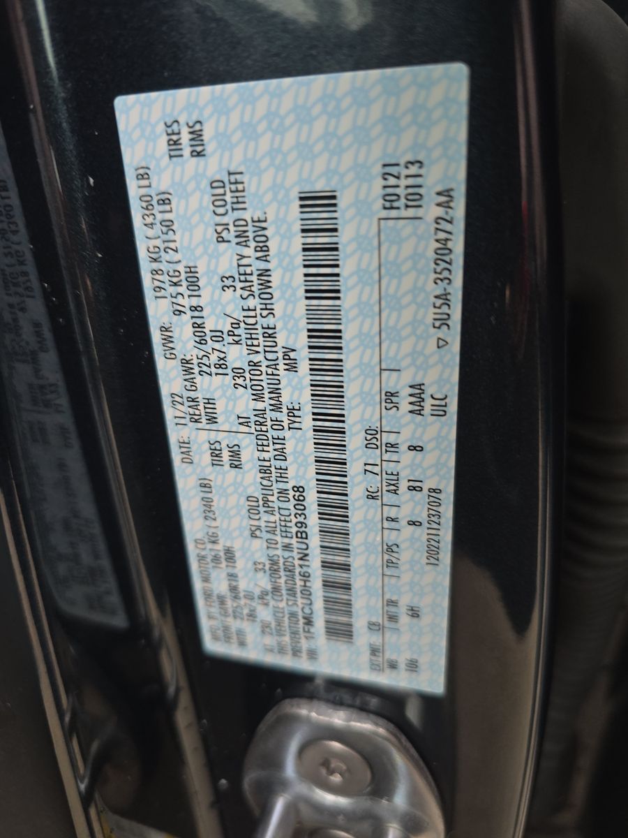 2022 Ford Escape SEL FWD