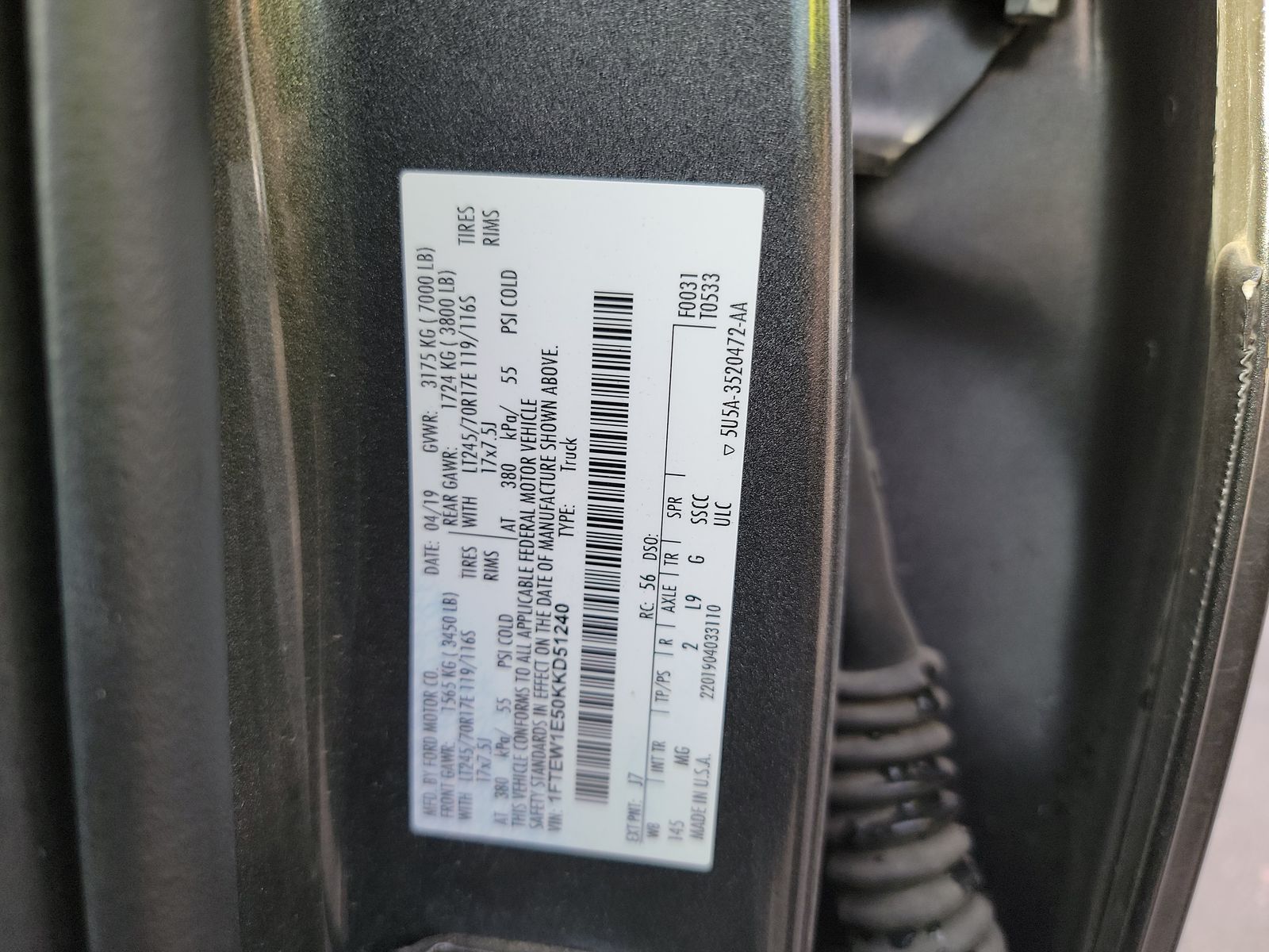 2019 Ford F-150 XLT AWD