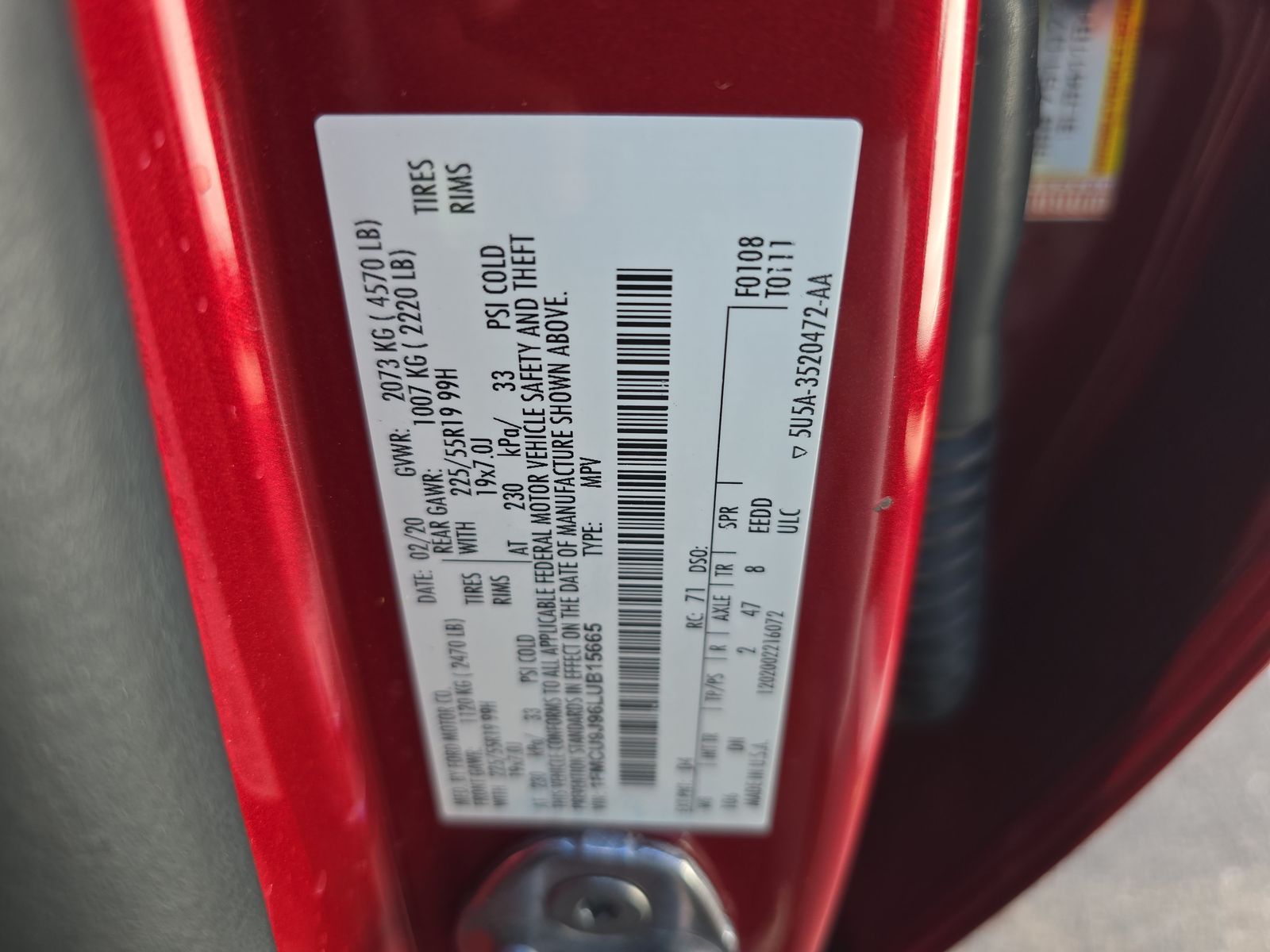 2020 Ford Escape Titanium AWD