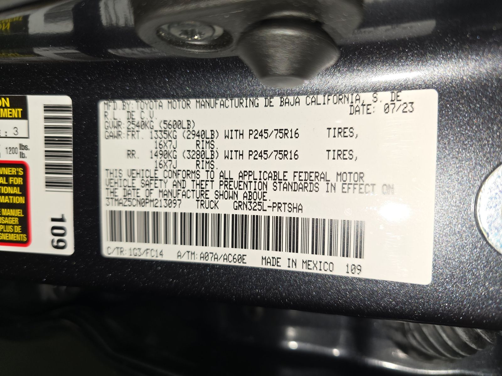 2023 Toyota Tacoma SR5 RWD