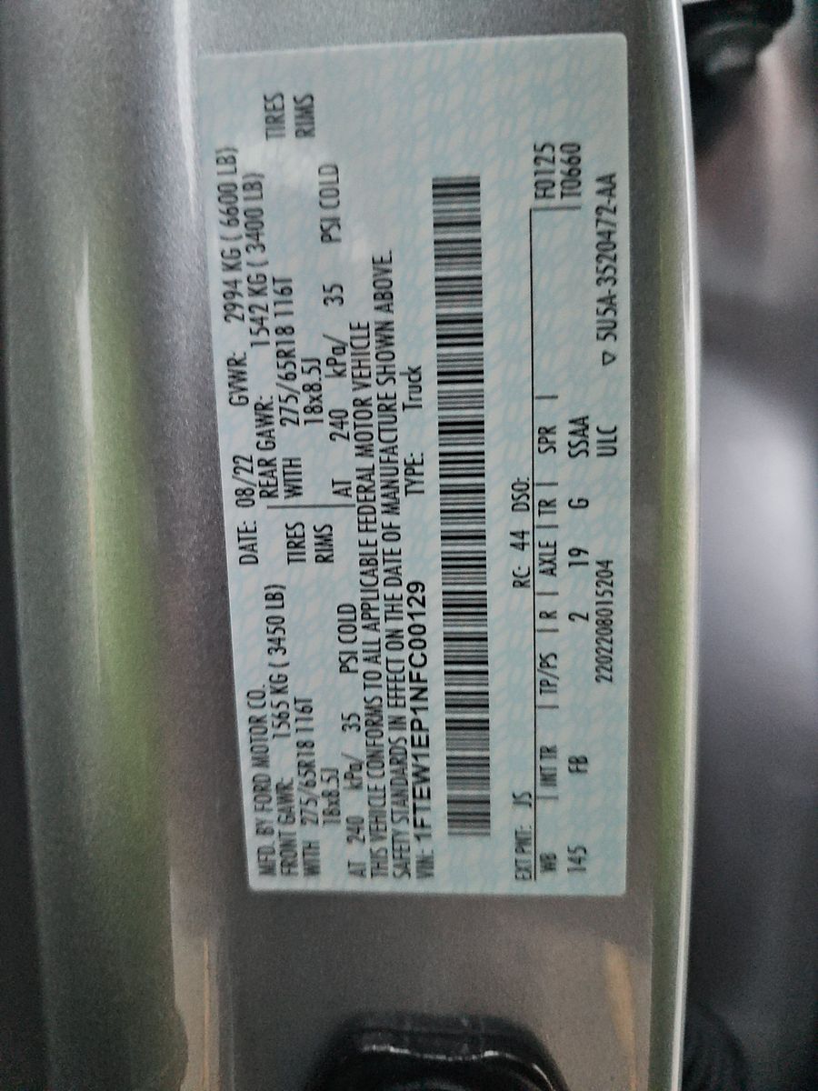 2022 Ford F-150 XLT AWD