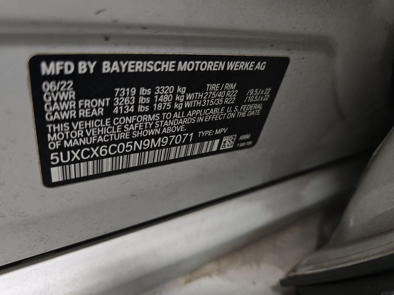 2022 BMW X7 M50i AWD