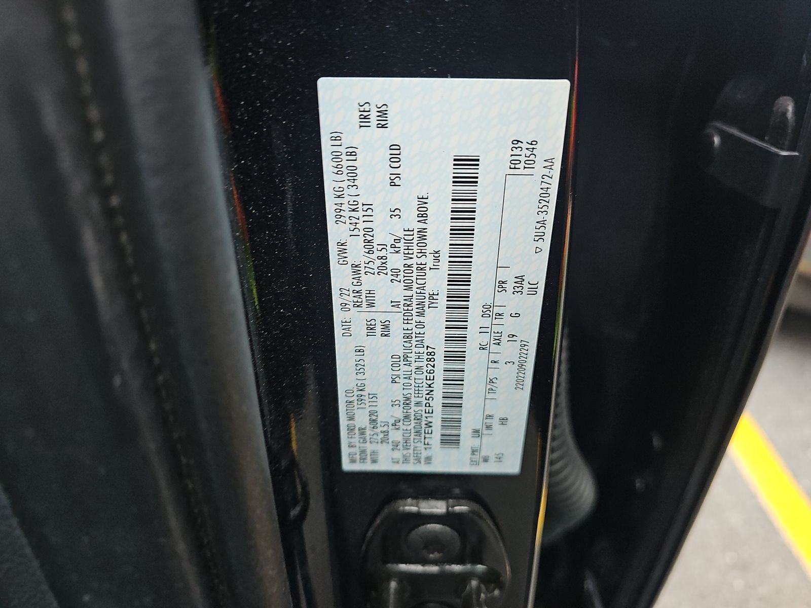 2022 Ford F-150 Lariat AWD