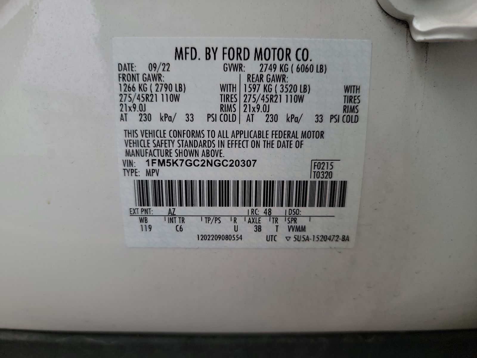 2022 Ford Explorer ST FWD