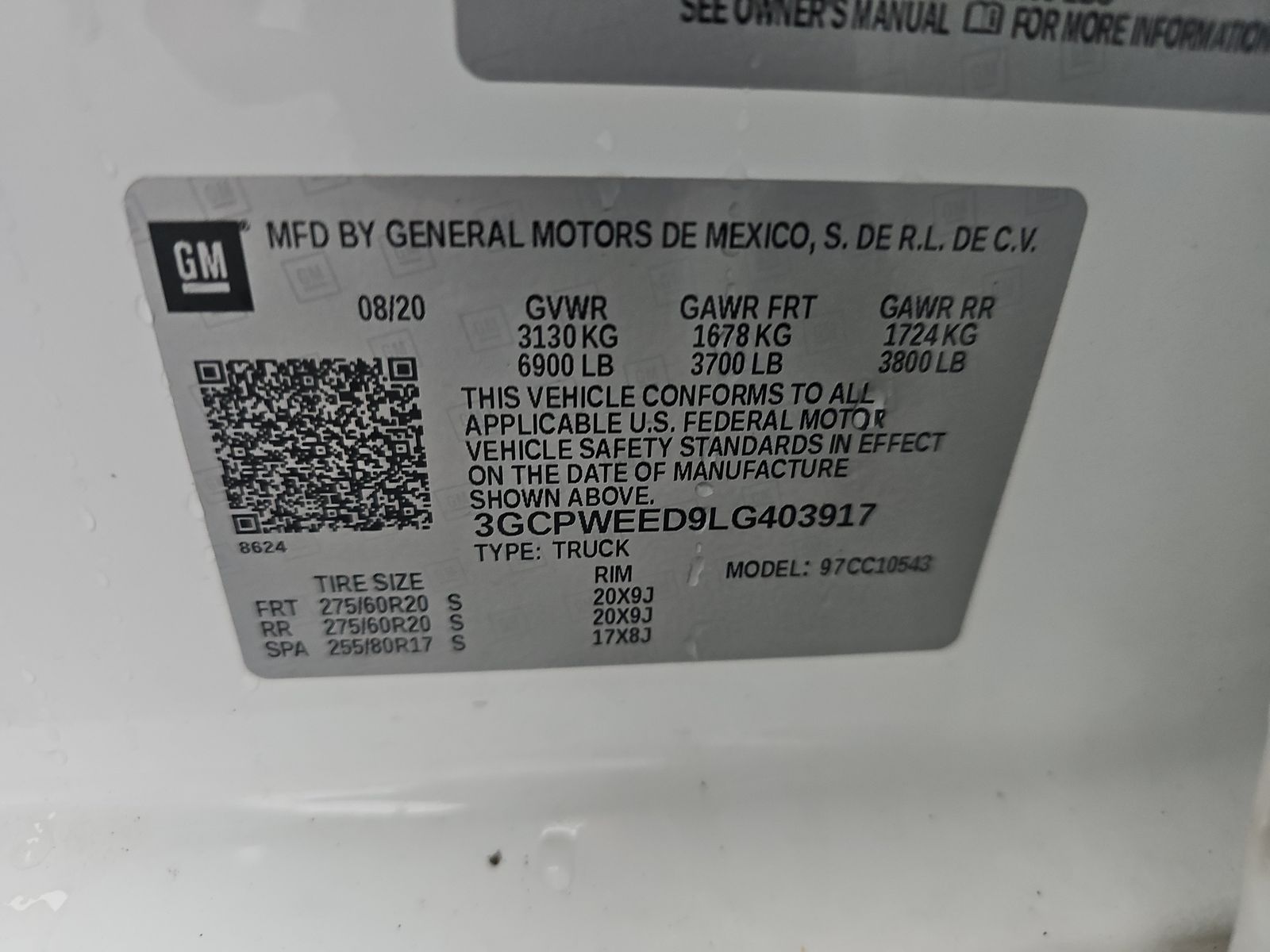 2020 Chevrolet Silverado 1500 LTZ RWD