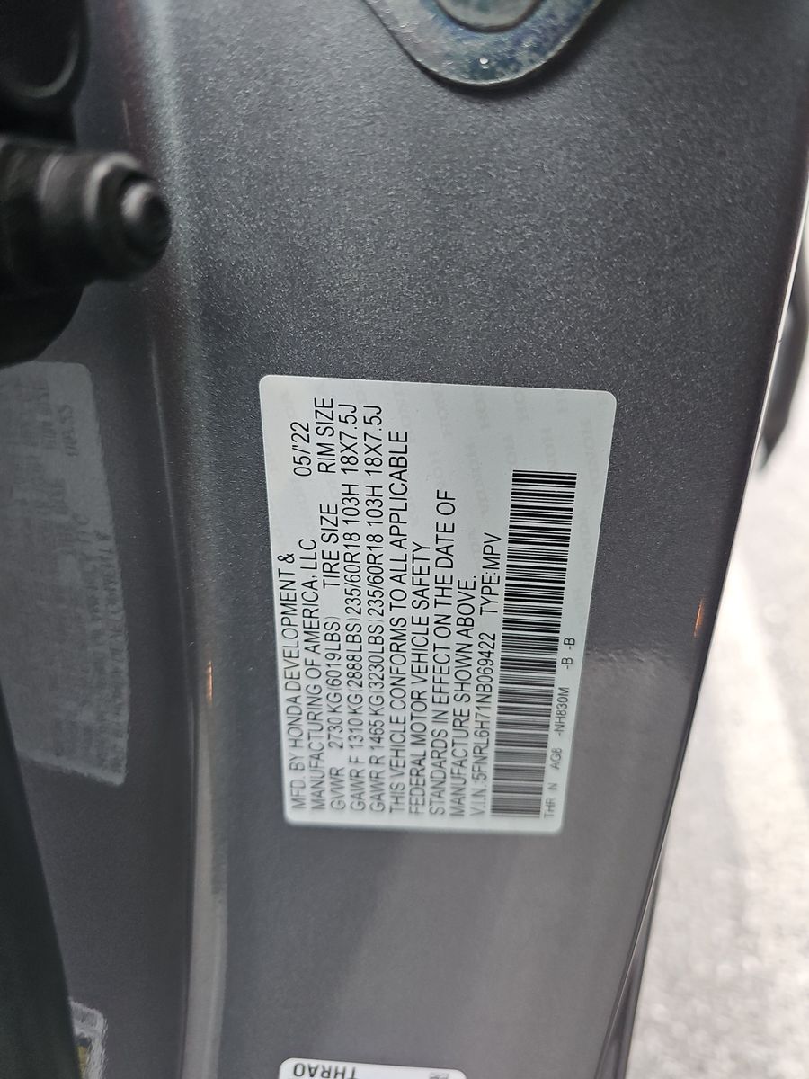 2022 Honda Odyssey EX-L FWD