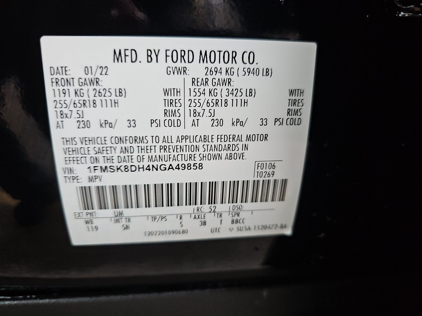 2022 Ford Explorer XLT AWD